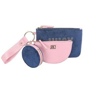 Juicy Couture Pink and Blue Clutch Wristlet